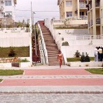 In a residential and shopping area