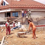 On a construction site