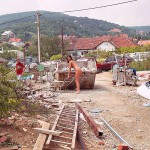 On a construction site