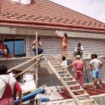 On a construction site