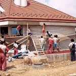 On a construction site