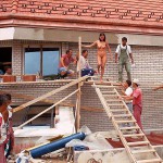 On a construction site