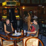 Working in a bar game hall