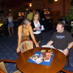 Working in a bar game hall