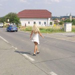 At a construction site