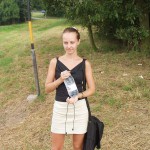 At a highway rest stop