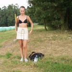 At a highway rest stop