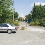 At a highway rest stop