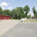 At a highway rest stop