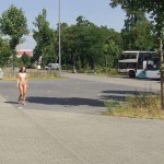 At a highway rest stop