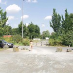 At a highway rest stop