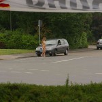 A crossing in a small town