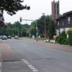 A crossing in a small town