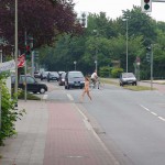 A crossing in a small town