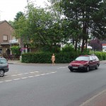 A crossing in a small town