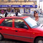 In the city center right