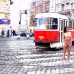 In the city center right