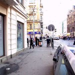 In the city center right