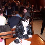 In a well frequented bar