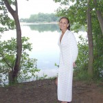 At a lake in a leisure area