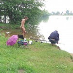 At a lake in a leisure area