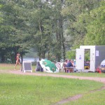 At a lake in a leisure area