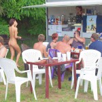 At a lake in a leisure area