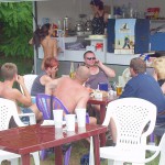 At a lake in a leisure area