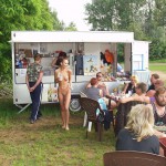 At a lake in a leisure area