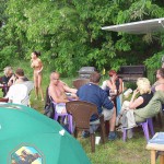 At a lake in a leisure area