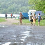 At a lake in a leisure area