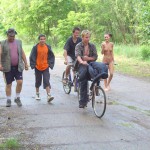 At a lake in a leisure area