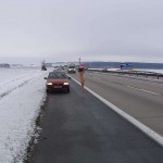 Christmas girl in the snow