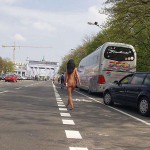 At the main street right in the center