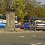 At the main street right in the center