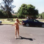 In a suburban residential area