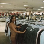 In a big clothing store