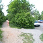 Warm up at a country road