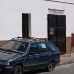 In a park and at a construction site