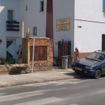 In a park and at a construction site