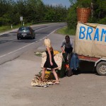 At booth vending fruits