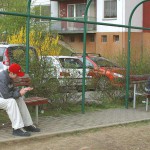 In a residential area