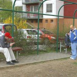 In a residential area