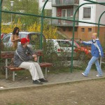 In a residential area