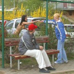 In a residential area