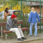 In a residential area