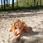 A day nude at a lake