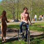 A day nude at a lake