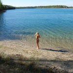 A day nude at a lake