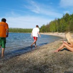 A day nude at a lake